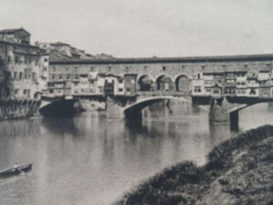 sehr alte Postkarte AK Florenz Italien Firenze Ponte Vecchio Ditta Gino 1942