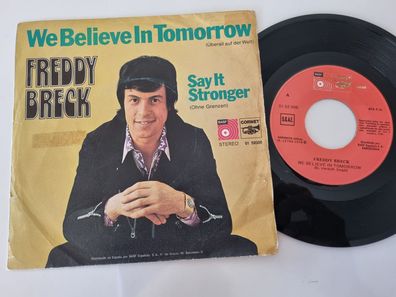 Freddy Breck - We believe in tomorrow 7'' Vinyl Spain SUNG IN English