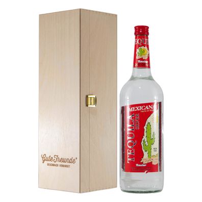 Rauter Tequila Mexicana Silver mit Geschenk-Holzkiste