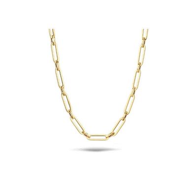 Halskette 45 cm - Gold 585 14K - Paper Clip