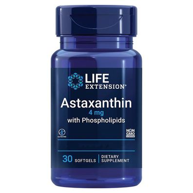 Life Extension, Astaxanthin mit Phospholipiden, 4 mg, 30 Weichkapseln