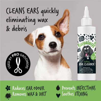 Bugalugs Hunde Ohrreiniger Ear Cleaner beruhigend