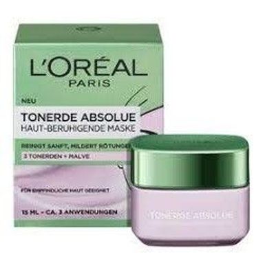 Loreal Tonerde Absolue Haut-beruhigende Maske Reinigt Sanft, Mildert Rötungen