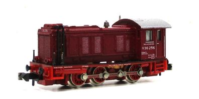 Minitrix N 12963 Diesellokomotive V36 256 DB rot Analog OVP (1962g)