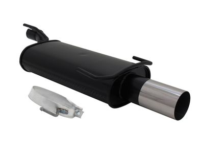 NOVUS Sportauspuff Endschalldämpfer 1x90mm RL passend für OPEL ASTRA F CC / Kadett E