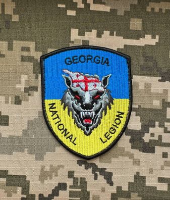 Patch "Georgische Legion" International Regiment Ukraine Morale Tactical Aufnäher ZSU