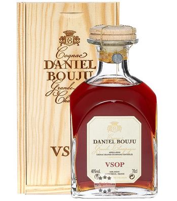 Daniel Bouju VSOP Cognac in Holzkiste (, 0,7 Liter) (40 % Vol., hide)