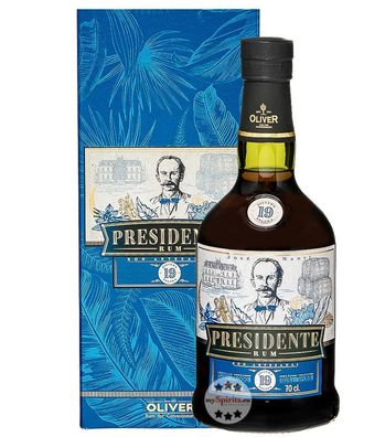 Presidente Rum 19 Sistema Solera (, 0,7 Liter) (40 % Vol., hide)