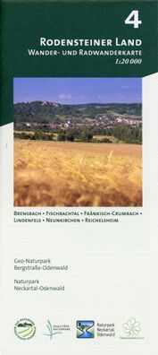 Blatt 4, Rodensteiner Land: Wander- und Radwanderkarte 1:20.000. Mit Brensb ...