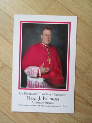 Weihbischof im US Militärordinariat Neal James Buckon - Autogrammkarte!!!