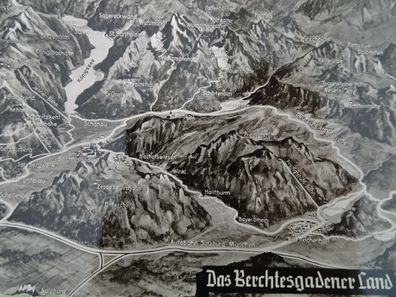 sehr alte Postkarte AK KF Das Berchtesgadener Land Hierzegger Foto