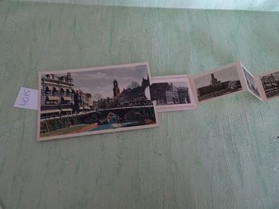 sehr alte Postkarte AK KF Niederlande Utrecht Leporello