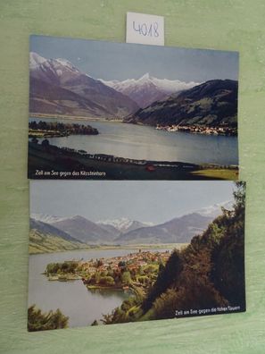2 sehr alte Postkarten AK KF Zell am See Kitzsteinhorn Hohen Tauern