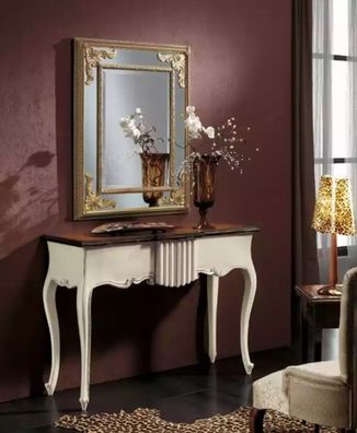 Möbel Stil Art Déco Konsolentisch Spiegel Holz Italienische Konsolen 2tlg