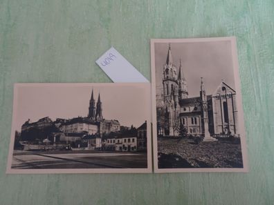 2 sehr alte Postkarten AK KF Stift Klosterneuburg romanische Stiftskirche Markgraf
