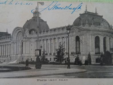 sehr alte Postkarte AK KF Paris Petit Palais kleiner Palast