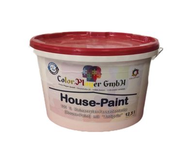 Color Player House-Paint weiß 100% Reinacrylat Fassadenfarbe 12,5 L