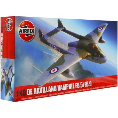 Airfix De Havilland Vampire FB.5/ FB.9 in 1:72 1606108 Airfix A06108 Bausatz