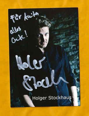 Holger Stockhaus (deutscher Schauspieler ) - persönlich signiert
