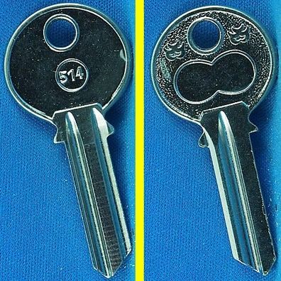 Schlüsselrohling Börkey 514 für verschiedene Basta Profilzylinder