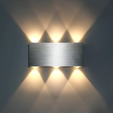 Lampe Lightess Led Wand Led 6W Innen Moderne Wand Lampe Quadrat Oben Unten In Alum