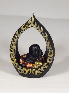 Buddha Mönch LED beleuchtet Monk Bonze Deko Thai Figur Skulptur Zen Feng Shui
