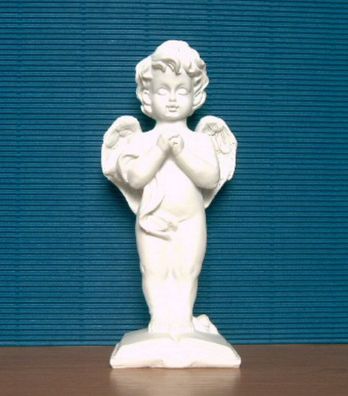 Engel Dekoengel Schutzengel Engelfigur Dekofigur Skulptur weiss matt Figur Deko