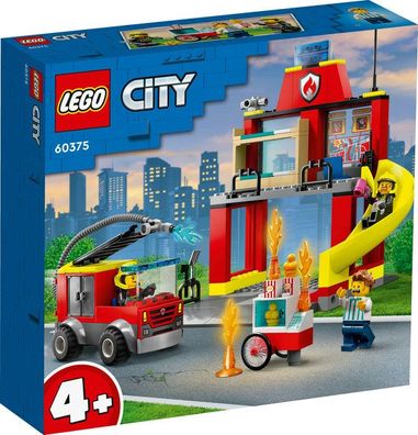 LEGO® 60375 City Feuerwehrstation und Löschauto 153 Teile Bausteine Fire Station
