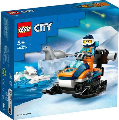 LEGO® 60376 City Arktis-Schneemobil (70 Teile) Bausteine Südpol Nordpol Seehund