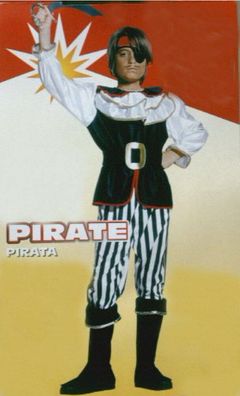 Kinder Kostüm Pirat Seeräuber Freibeuter Korsar Kinderkostüm 8-10J Gr.M Karneval