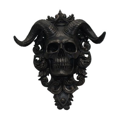 Gothic Deko Figur Wanddeko Teufel Satan Sensemann Skelett Skull Reaper Wandbild
