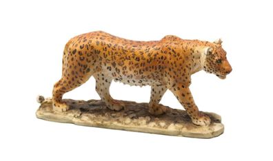 Leopard Katze Panther Skulptur Deko Afrika Figur Löwe Tiger Gepard Wildkatze