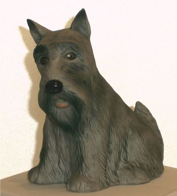 Hund Figur Hundefigur Tierfigur Deko Schnauzer Skulptur