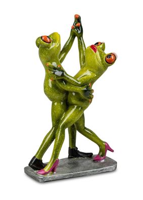 Frosch Paar Frau Mann Tanzpaar Kröte Gecko Lurch Deko Figur Skulptur König