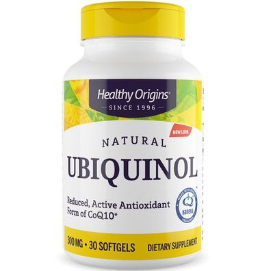 Healthy Origins, Natural Ubiquinol, 300mg, 30 Weichkapseln