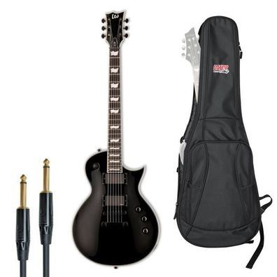 ESP LTD EC-401BK E-Gitarre mit Gator Tasche und Kabel