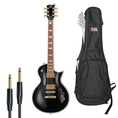 ESP LTD EC-256BLK E-Gitarre mit Gator Tasche und Kabel