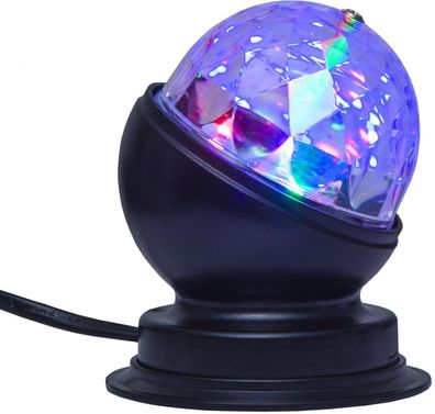 Disco-Lamp | kleiner Lichteffekt für Party + Dekoration | 3-Farbiges Farbenspiel