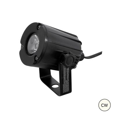 LED Pinspot 3W Kaltweiss 6000K - Eurolite PST-3W - Punktstrahler für Discokugeln