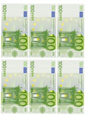 Essbar Banknoten 100Euro Geld Fondant Zuckermasse Tortenaufleger Tortenbild