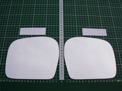 Außenspiegel Spiegelglas Ersatzglas Toyota Hilux ab 1998-05 Li oder Re sph