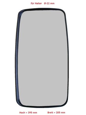 Außenspiegel Bügelspiegel Ersatzspiegel LKW Universal für Bügelhalter Ø-22 mm bh