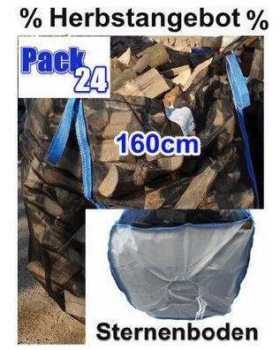 Herbstangebot: 120 x Premium Woodbag Holzbag 100x100x160cm Sternboden Holz BigBag