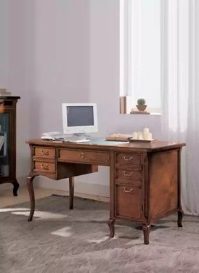 Büro Tisch Schreibtisch Klassische Italienische Möbel Holz Tische Neu