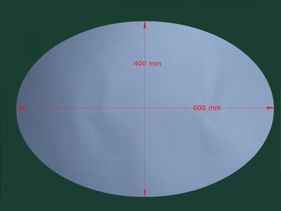 Antibeschlag Bad Spiegel Spiegelheizung Heizfolie Matte 600 x 400mm 240 V Oval