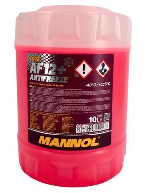 Mannol Antifreeze Kühlerfrostschutz AF12+ G12+ 10 Liter