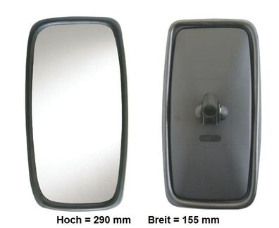 Ersatzspiegel für VW T3 T4 Pritsche Anbaufertig Konvex Halter ø-22 mm sph