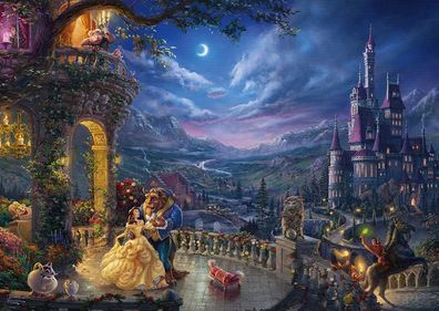 Disney, Die Schöne und das Biest, Tanz im Mondlicht - 1000 Teile Puzzle (Thomas Kinka