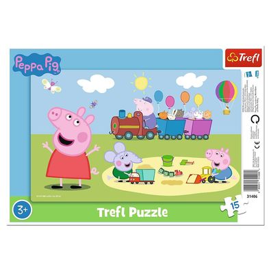 Peppa Pig - Rahmen-Puzzle 15 Teile