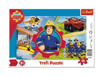 Feuerwehrmann Sam - Rahmen Puzzle 31351 - 15 Teile